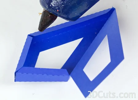 3d Paper Stars by 3dCuts.com, Marji Roy, 3D cutting files in .svg, .dxf, and .pdf formats for use with Silhouette and Cricut cutting machines, paper crafting files