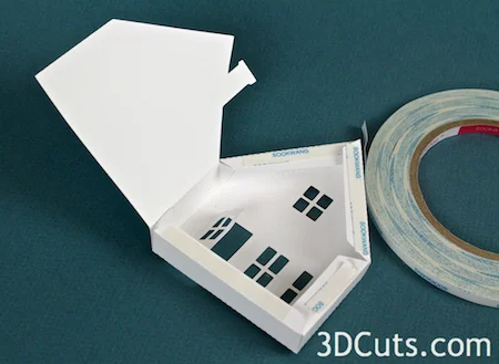 3DCuts.com, Marji Roy, 3D cutting files in .svg, .dxf, and pdf. formats for use with Silhouette and Cricut cutting machines, paper crafting files, Ledge Village