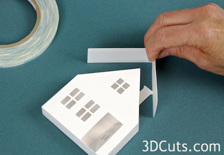 3DCuts.com, Marji Roy, 3D cutting files in .svg, .dxf, and pdf. formats for use with Silhouette and Cricut cutting machines, paper crafting files, Ledge Village