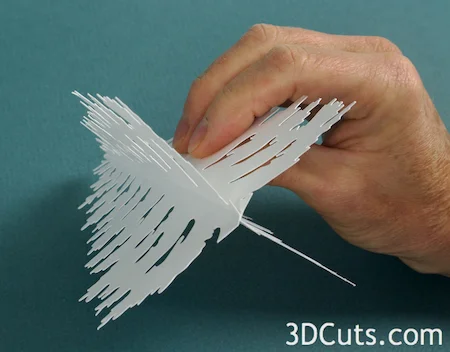 3DCuts.com, Marji Roy, 3D cutting files in .svg, .dxf, and pdf. formats for use with Silhouette and Cricut cutting machines, paper crafting files, Ledge Village Trees