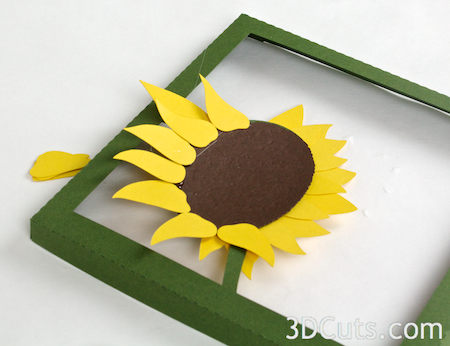 3DCuts.com, Marji Roy, 3D cutting files in .svg, .dxf, and pdf. formats for use with Silhouette and Cricut cutting machines, paper crafting files, Sunflower Shadow boxes