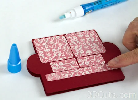 3DCuts.com, Marji Roy, 3D cutting files in .svg, .dxf, and pdf. formats for use with Silhouette and Cricut cutting machines, paper crafting files, Couch Card, Sofa Card, A2 Card