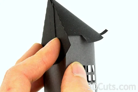 3DCuts.com, Marji Roy, 3D cutting files in .svg, .dxf, and pdf. formats for use with Silhouette and Cricut cutting machines, paper crafting files, Ledge Village Haunted House Series