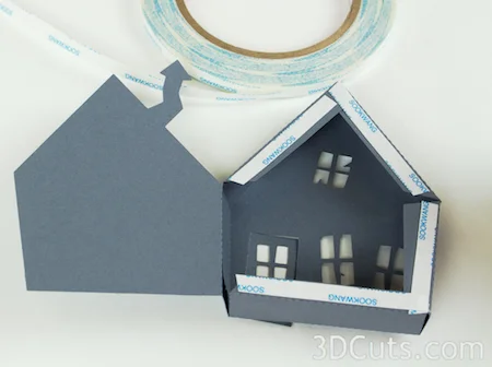 3DCuts.com, Marji Roy, 3D cutting files in .svg, .dxf, and pdf. formats for use with Silhouette and Cricut cutting machines, paper crafting files, Ledge Village Haunted House Series