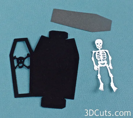 3DCuts.com, Marji Roy, 3D cutting files in .svg, .dxf, and pdf. formats for use with Silhouette and Cricut cutting machines, paper crafting files, Ledge Village Haunted House Series