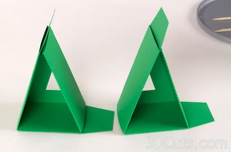 Advent Calendar Tree by Marji Roy of 3dcuts.com, 3D cutting files in .svg, .dxf, and .pdf formats for use with Silhouette and Cricut cutting machines, paper crafting files for Christmas