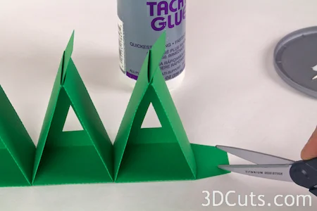 Advent Calendar Tree by Marji Roy of 3dcuts.com, 3D cutting files in .svg, .dxf, and .pdf formats for use with Silhouette and Cricut cutting machines, paper crafting files for Christmas