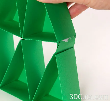Advent Calendar Tree by Marji Roy of 3dcuts.com, 3D cutting files in .svg, .dxf, and .pdf formats for use with Silhouette and Cricut cutting machines, paper crafting files for Christmas