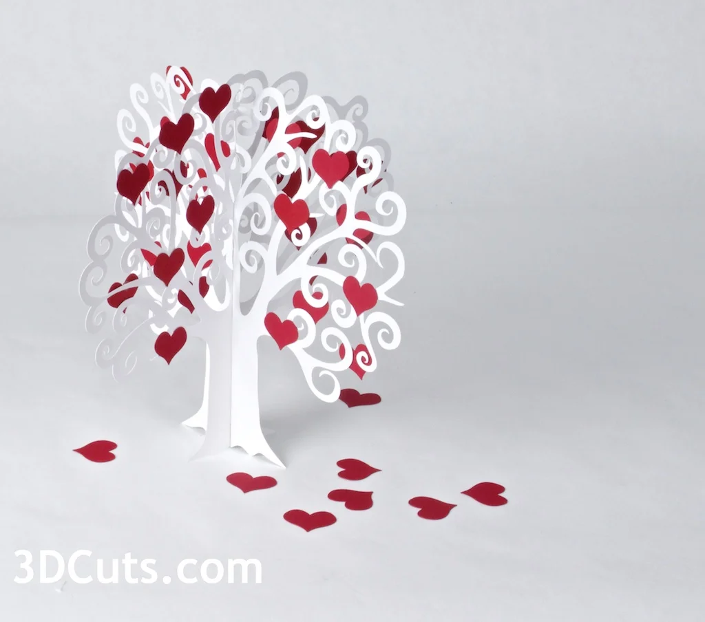 Download Tutorial - Valentine Trees - Tree with Heart Apples — 3DCuts.com