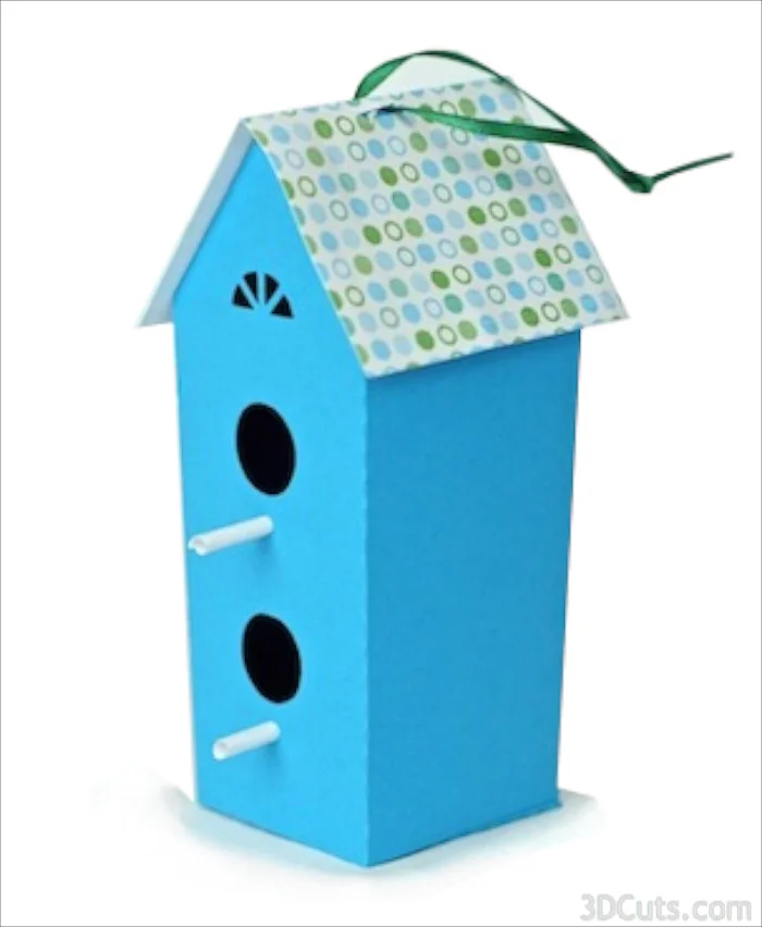 3-D Double Bird House