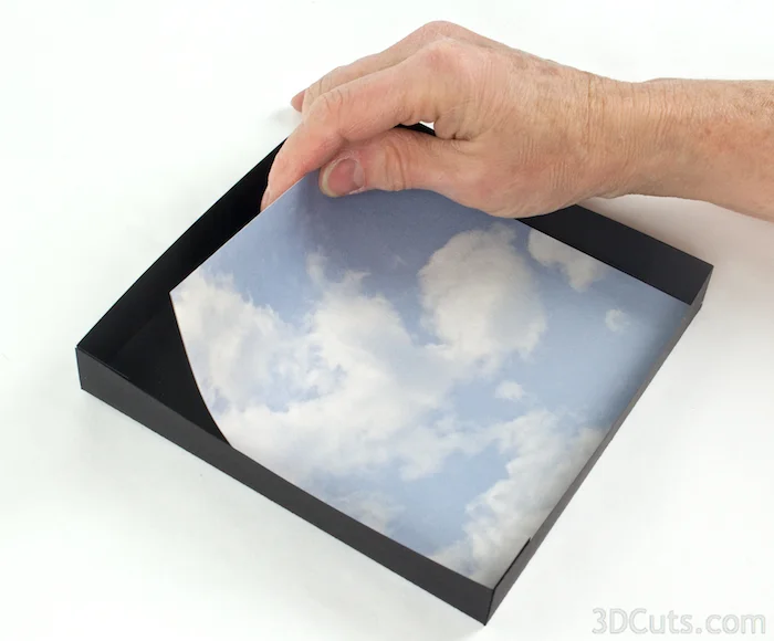 3d Shadow Box tutorial by 3dCuts.com, Marji Roy, 3D cutting files in .svg, .dxf, and .pdf formats for use with Silhouette and Cricut cutting machines, paper crafting files