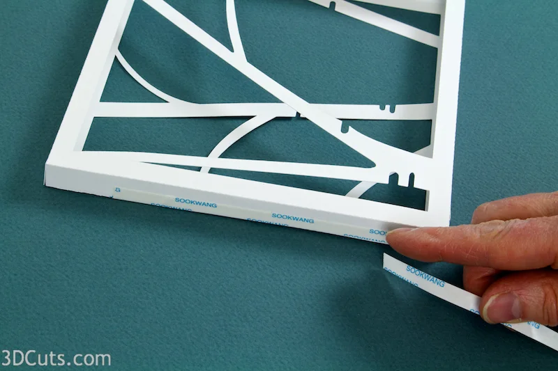 3d Birch Trees Shadow Box tutorial by 3dCuts.com, Marji Roy, 3D cutting files in .svg, .dxf, and .pdf formats for use with Silhouette and Cricut cutting machines, paper crafting files