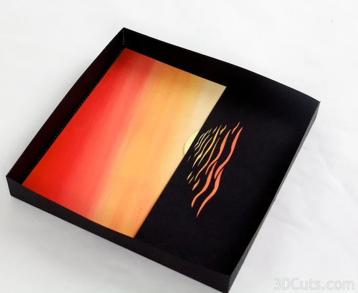 3d Shadow boxes by 3dCuts.com, Moonrise, Sunrise, Marji Roy, 3D cutting files in .svg, .dxf, and .pdf formats for use with Silhouette and Cricut cutting machines