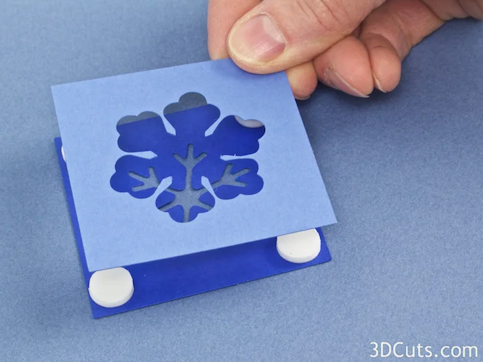 3d Shadow Box Christmas Ornaments by 3dCuts.com, Marji Roy, 3D cutting files in .svg, .dxf, and .pdf formats for use with Silhouette and Cricut cutting machines, paper crafting files
