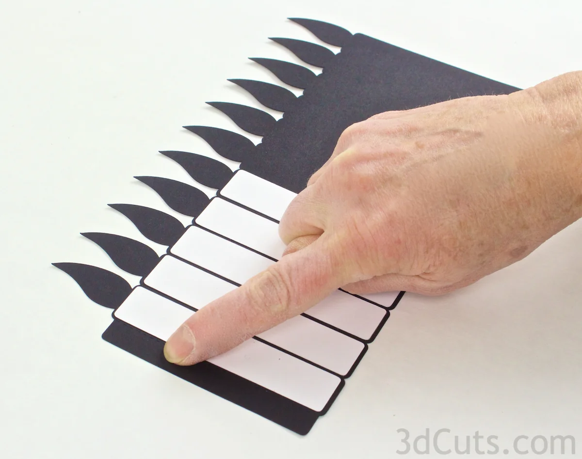 svg greeting card cutting files for Silhouette and Cricut Cutting machines. Birthday card by Marji Roy of 3dcuts.com