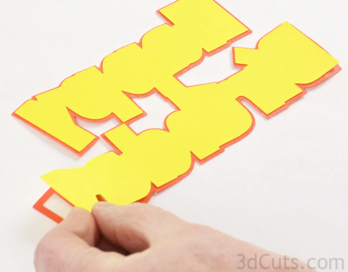 svg greeting card cutting files for Silhouette and Cricut Cutting machines. Birthday card by Marji Roy of 3dcuts.com