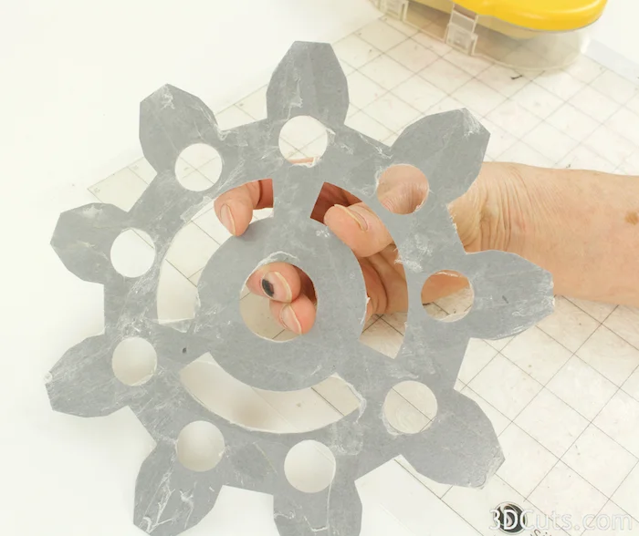 SVG cutting files for Silhouette and Cricut Cutting machines. 3D Steampunk DIY gears by Marji Roy of 3dcuts.com