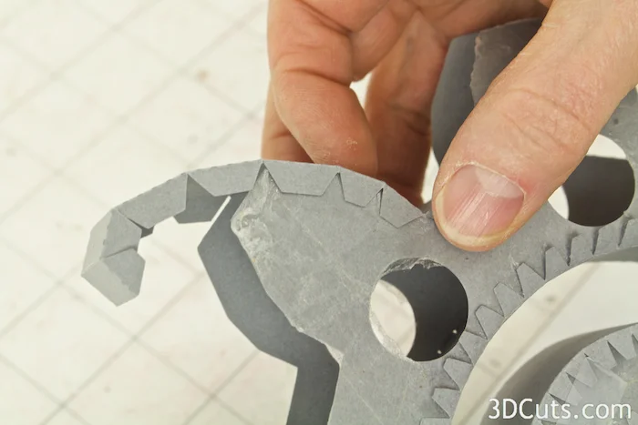SVG cutting files for Silhouette and Cricut Cutting machines. 3D Steampunk DIY gears by Marji Roy of 3dcuts.com
