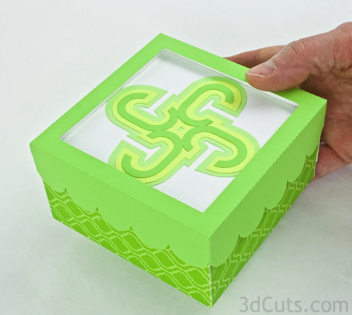 Monogram Boxes by 3dcuts.com SVG cutting files for Silhouette and Cricut