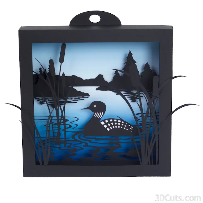 Download Loon Lake 3d Shadow Box 3dcuts Com