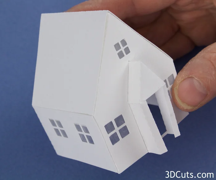 Tea Light Village, 3DCuts.com, Marji Roy, 3D cutting files in .svg, .dxf, and .pdf formats for use with Silhouett, Cricut and other cutting machines, paper crafting files