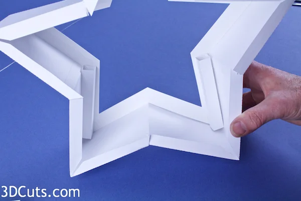 3d Star Nativity Shadow Box cutting files in SVG, pdf, png, and dxf formats, with LED back lights. Designed by Marji Roy of 3dcuts.com for Silhouette and Cricut cutting machines