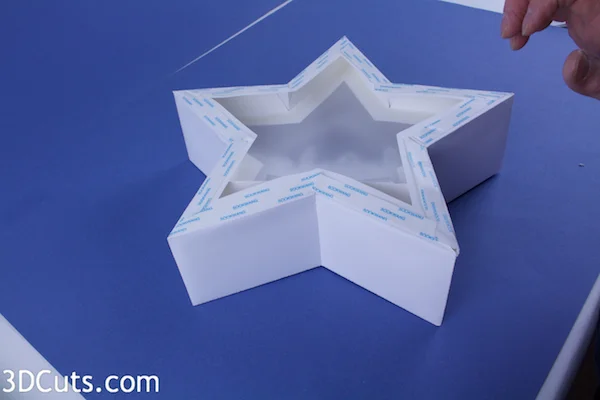 3d Star Nativity Shadow Box cutting files in SVG, pdf, png, and dxf formats, with LED back lights. Designed by Marji Roy of 3dcuts.com for Silhouette and Cricut cutting machines