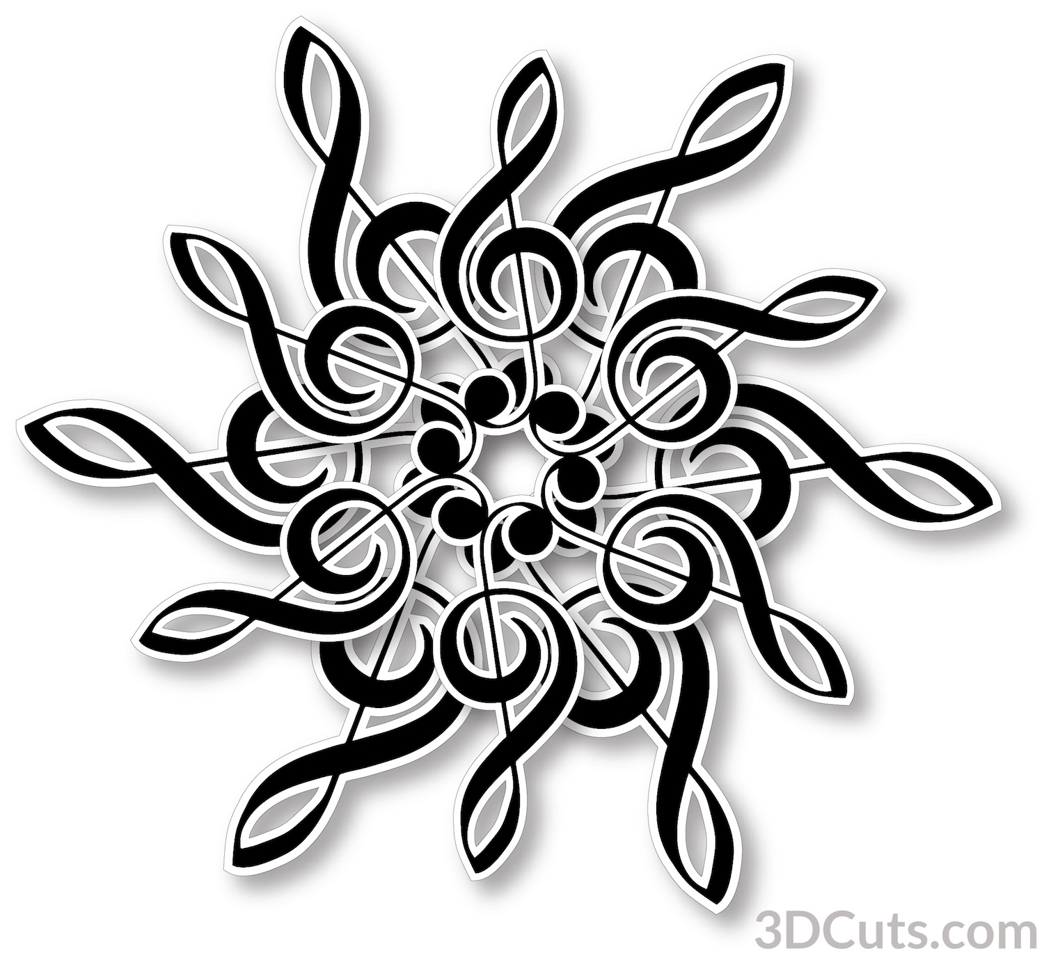 Download Musical Mandalas Tutorial 3dcuts Com SVG, PNG, EPS, DXF File