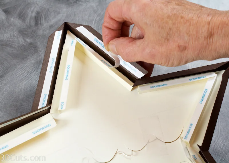 3d Star Nativity Shadow Box cutting files in SVG, pdf, png, and dxf formats, with LED back lights. Designed by Marji Roy of 3dcuts.com for Silhouette and Cricut cutting machines