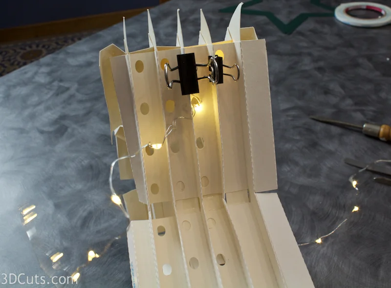 3d Star Nativity Shadow Box cutting files in SVG, pdf, png, and dxf formats, with LED back lights. Designed by Marji Roy of 3dcuts.com for Silhouette and Cricut cutting machines