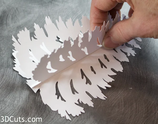 Handmade paper moose diorama by 3dCuts.com, Marji Roy, 3D cutting files in .svg, .dxf, png and .pdf formats for use with Silhouette, Brother ScanNCut and Cricut cutting machines, paper crafting files, 