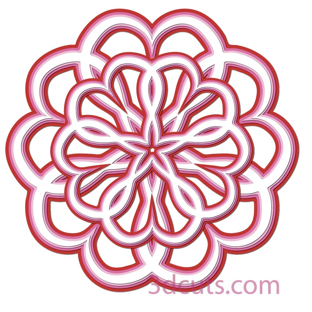Download Layered Mandalas Valentines 3dcuts Com