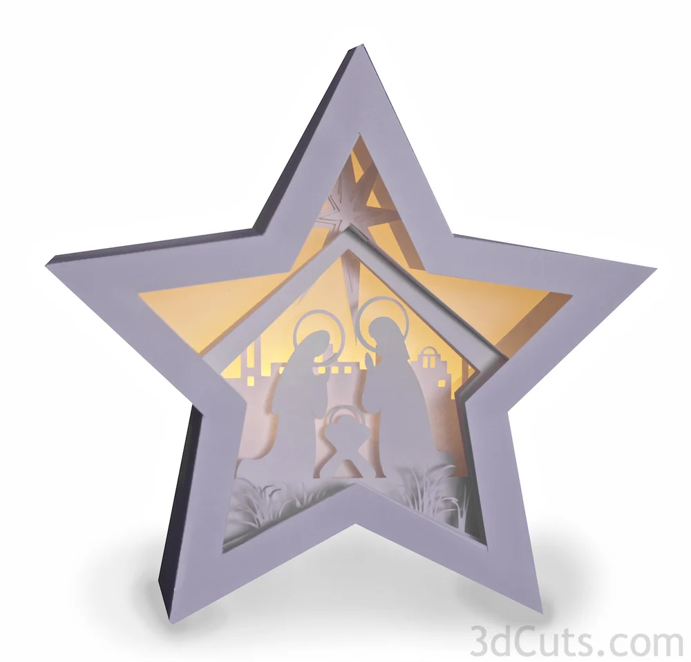 Download Star Nativity Shadow Box 3dcuts Com