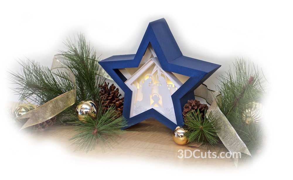 Download Star Nativity Shadow Box Tutorial 3dcuts Com
