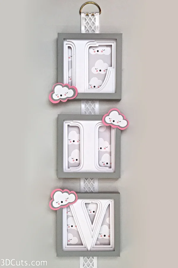 Alphabet Shadow Box Display —