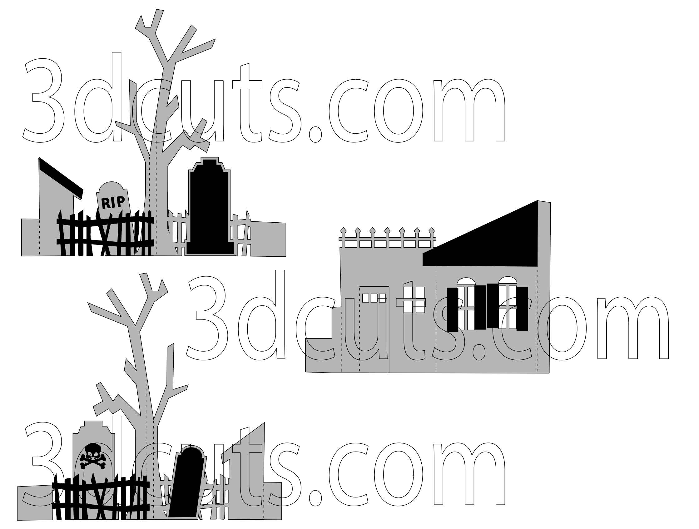 Follow this diagram for placement of the black details on Side 3 and 4. Notice things get placed on BOTH sides of side 3.