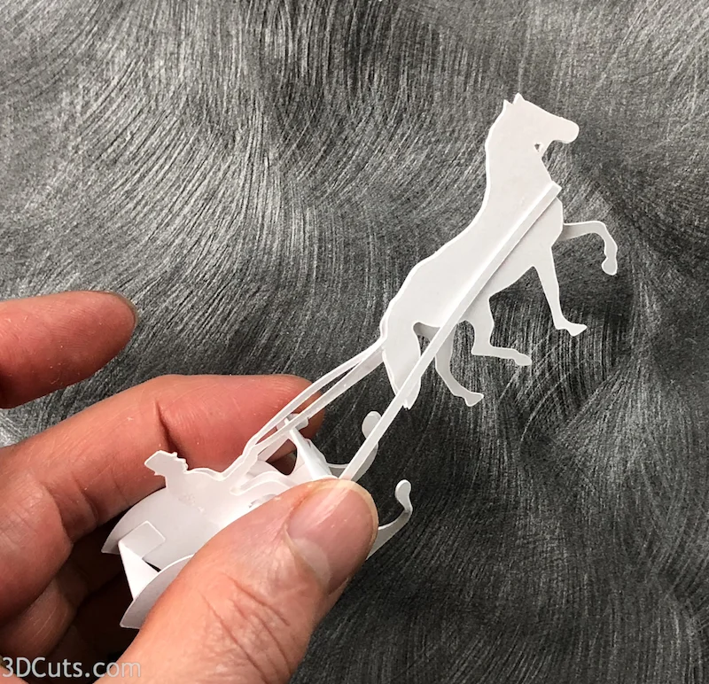Tea Light Village, 3DCuts.com, Marji Roy, 3D cutting files in .svg, .dxf, and .pdf formats for use with Silhouette, Cricut and other cutting machines, paper crafting files