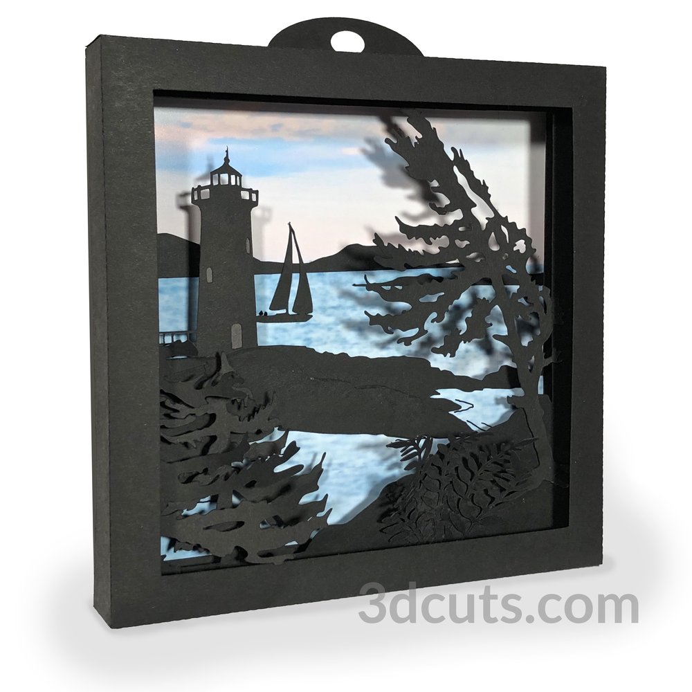 Download Lighthouse Shadow Box 3dcuts Com