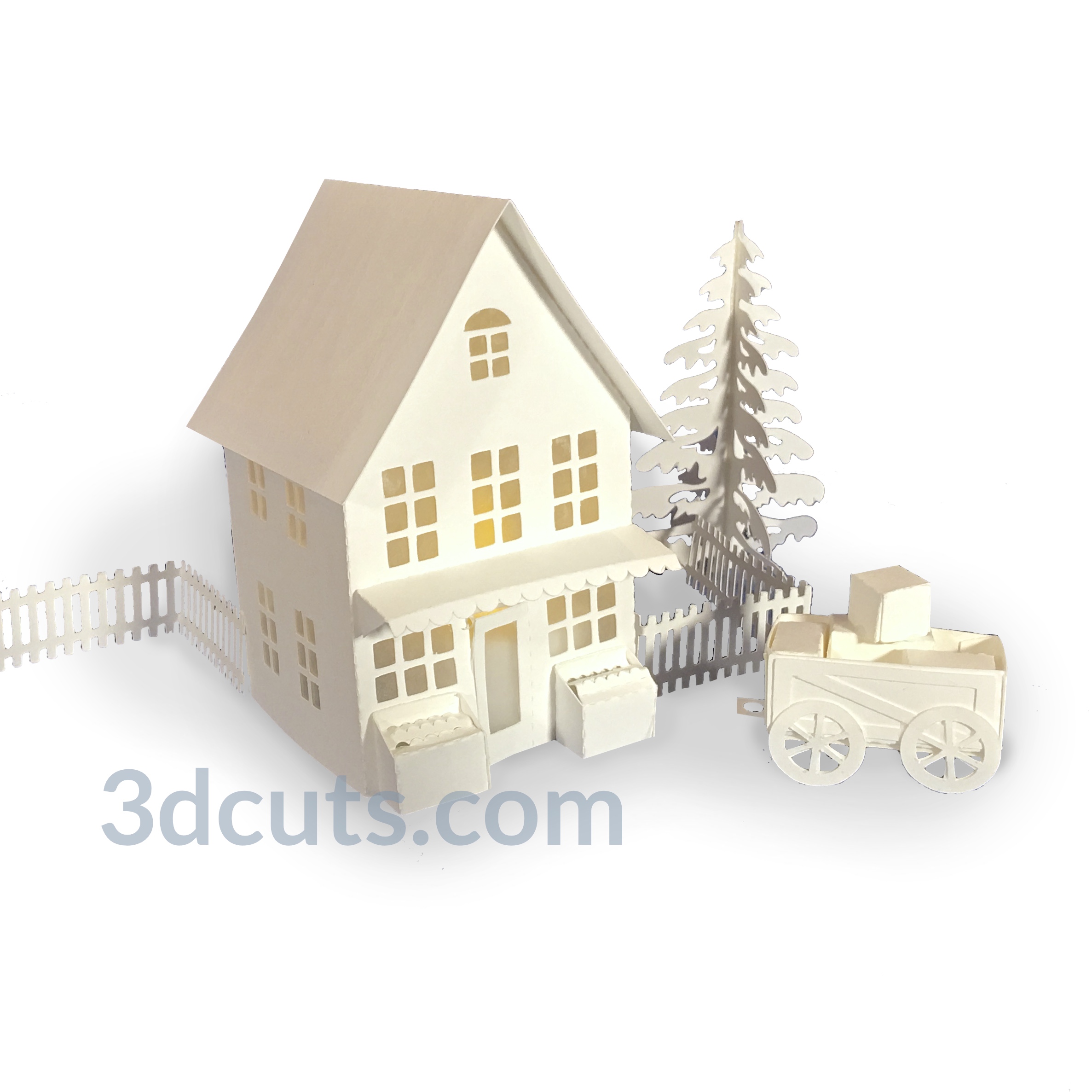 Download Tea Light Village Grocery Store 3dcuts Com