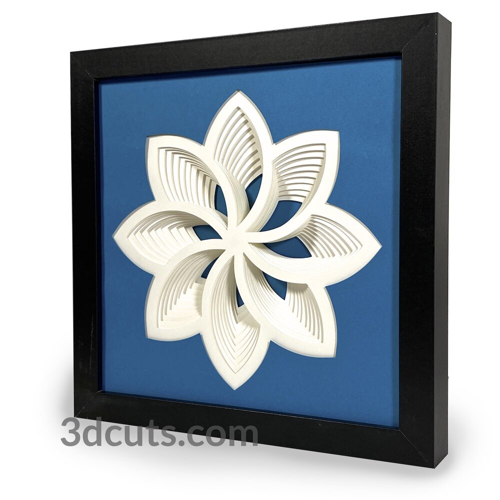 Download Stacked Leaf Shadow Box 3dcuts Com