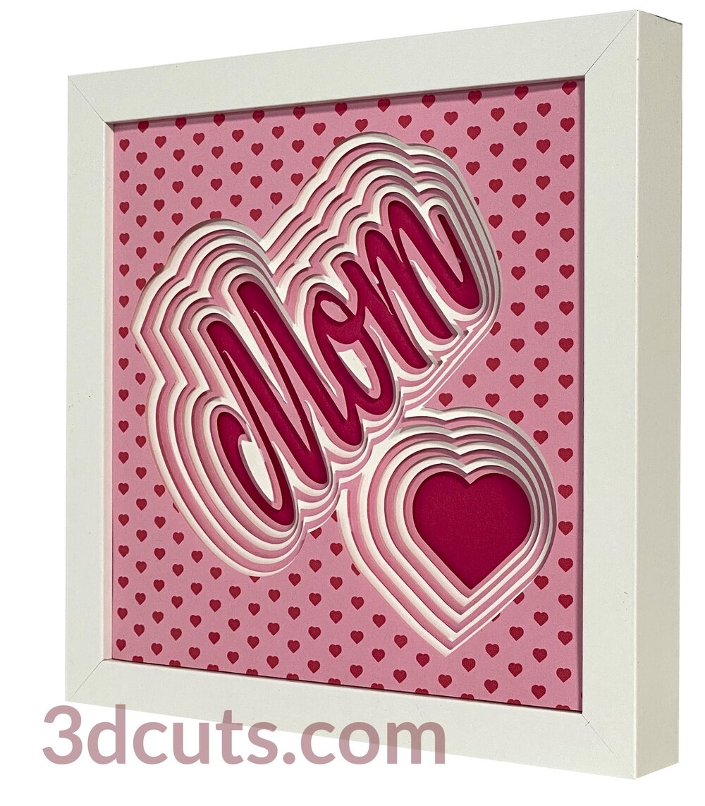 Download Stacked Mom Shadow Box 3dcuts Com