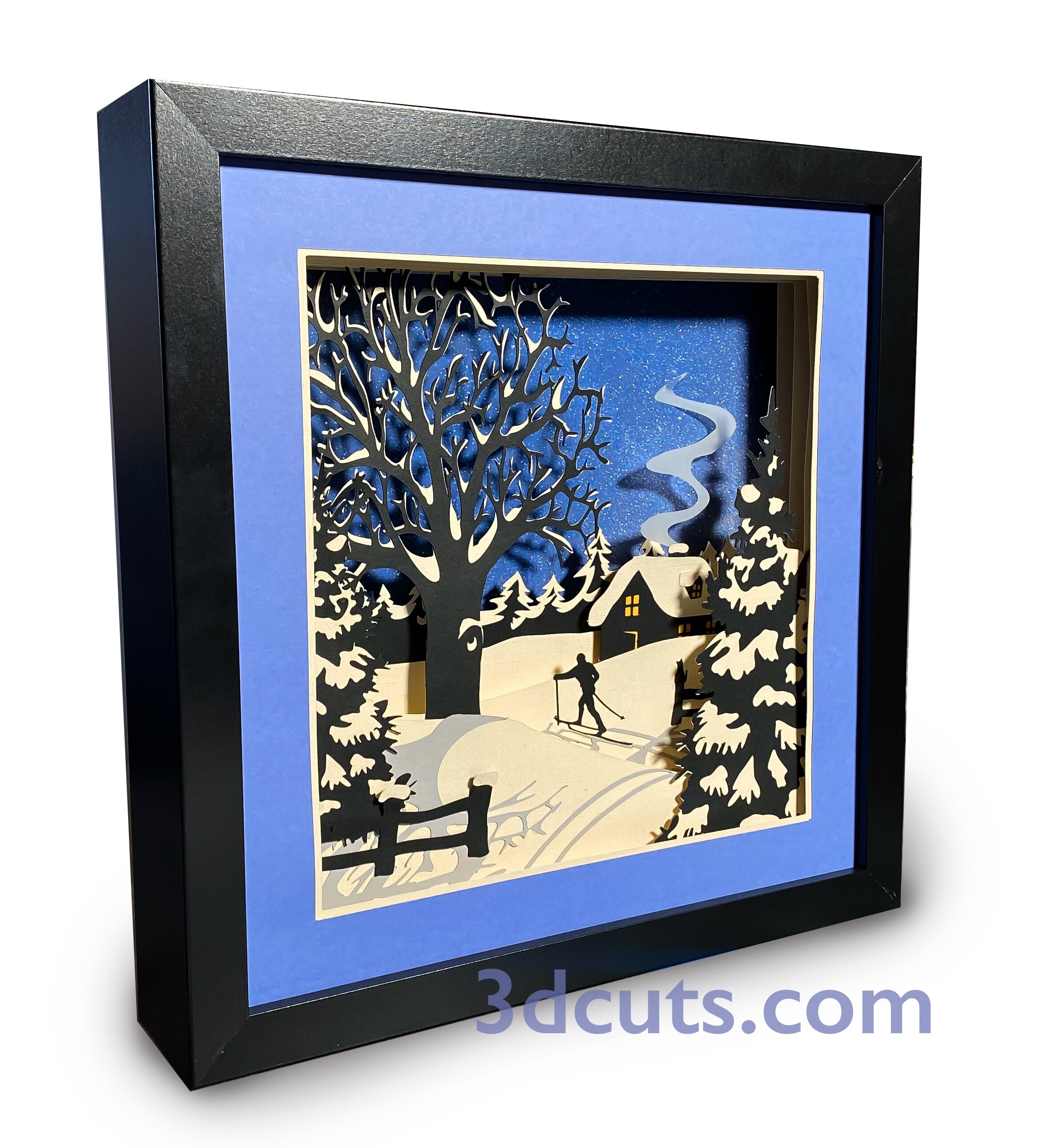 Download Winter Wanderers Shadow Box Tutorial 3dcuts Com