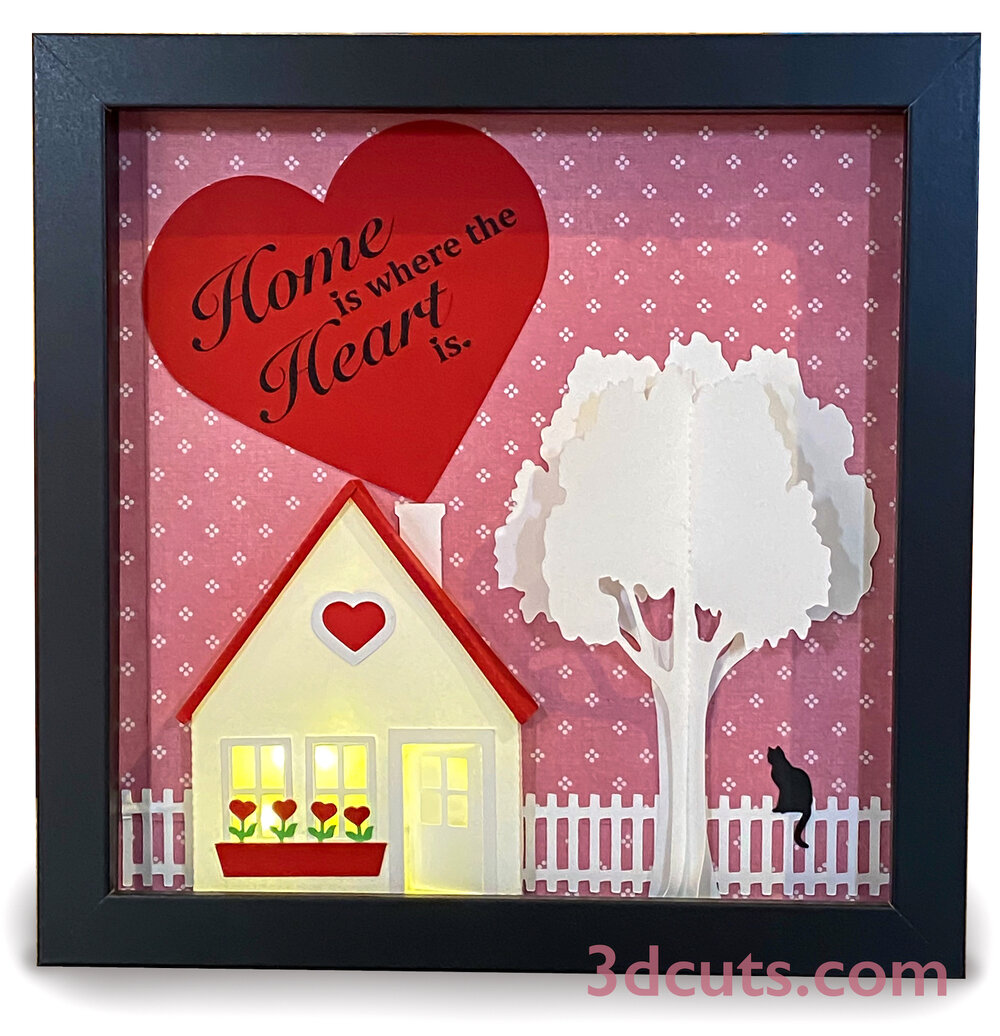 Download Home Is Where The Heart Is Shadow Box 3dcuts Com