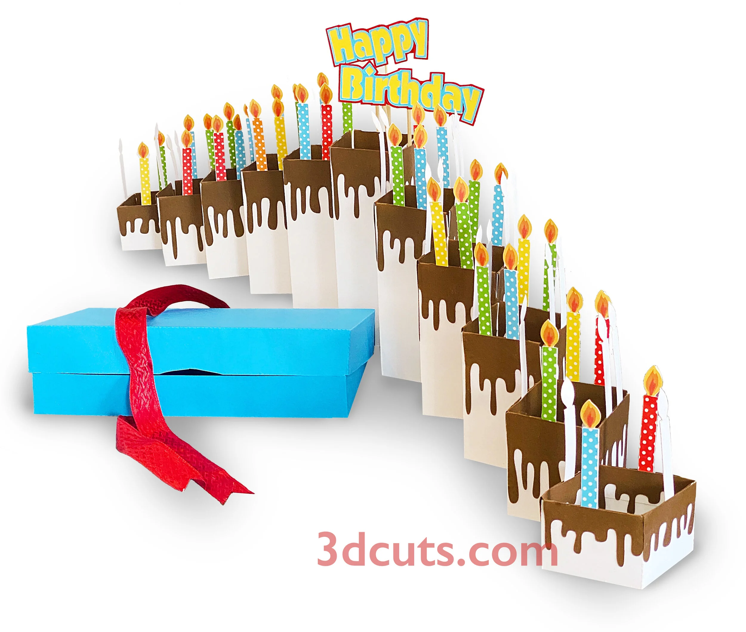 Candle Cake Card 3dcuts Com