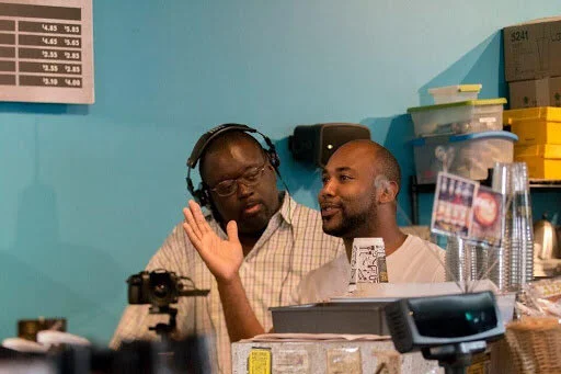 Louisville director, actor, and producer Chase Dudley directing a scene from his feature film “Marvelous Mandy" (2016).