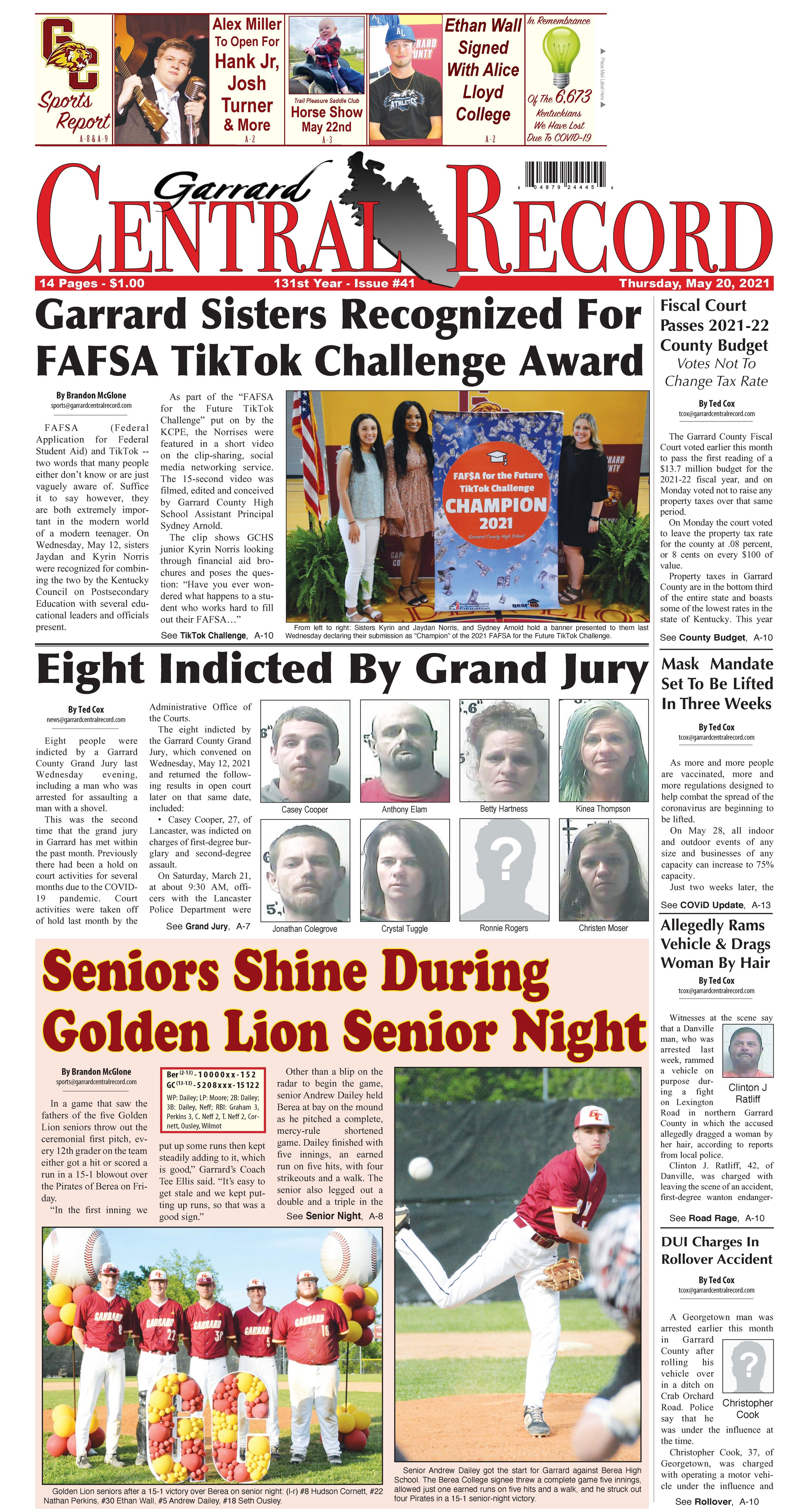 May 21 Garrard Central Record May 21 Garrard Central Record