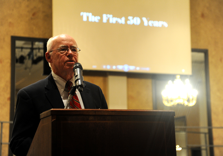  AOH President Bill McLaurine offers some words of wisdom. (Photo by Joel Currier) 