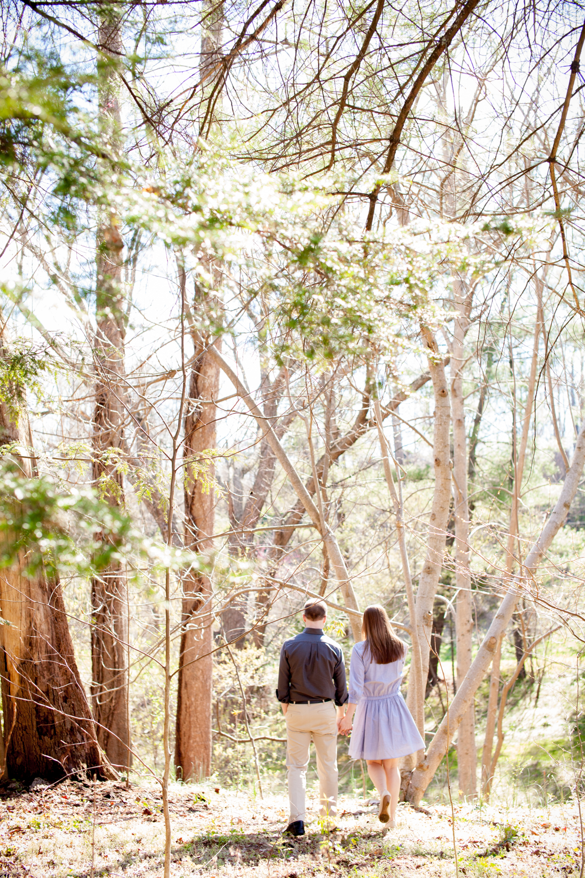 Cassie Aaron Unca Botanical Gardens Engagement Session Part 1