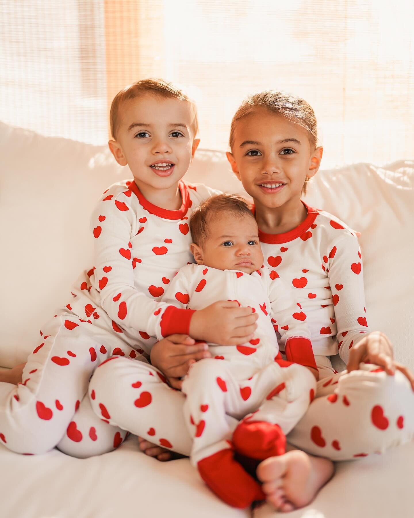 Perfect time to celebrate L❤️VE, in the sweetest matching @monicaandandy pajamas