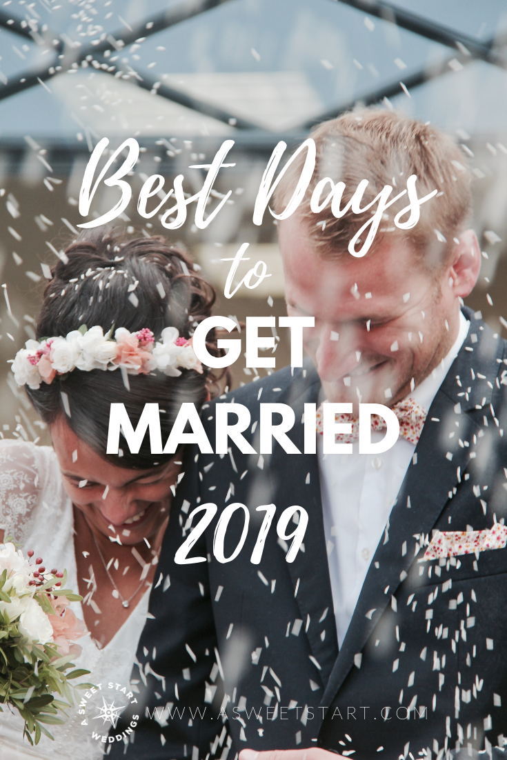 Best days to get married in 2019